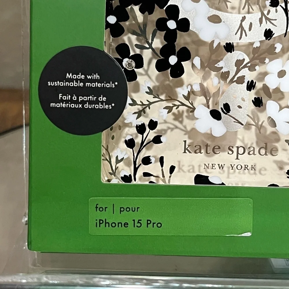 Kate Spade Floral iPhone 15 Pro Case, new!